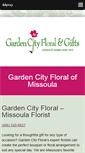Mobile Screenshot of gardencityfloral.com